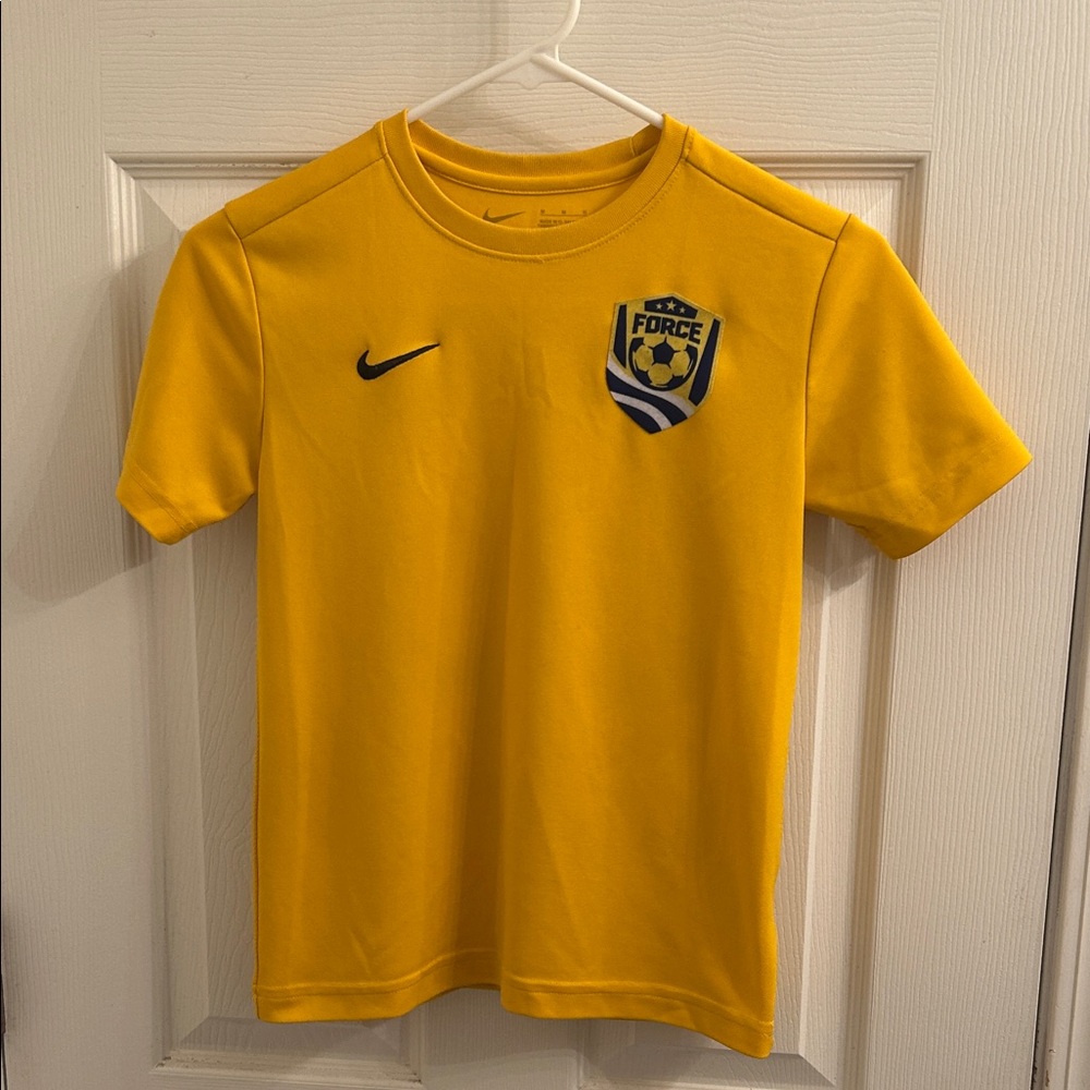 Nike Dri-Fit Force Soccer Jersey Yellow Youth Medium #63
